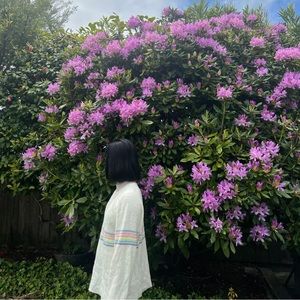 UNIF pastel stripe prisma sweater